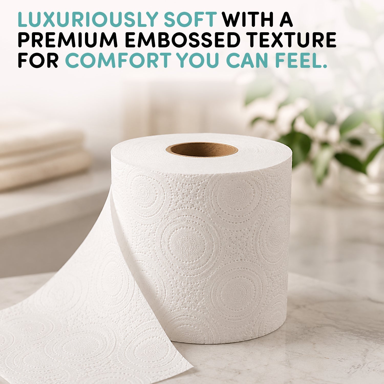 Splesh Toilet Roll, Soft & Quilted Eco-Friendly, White, 96 Rolls