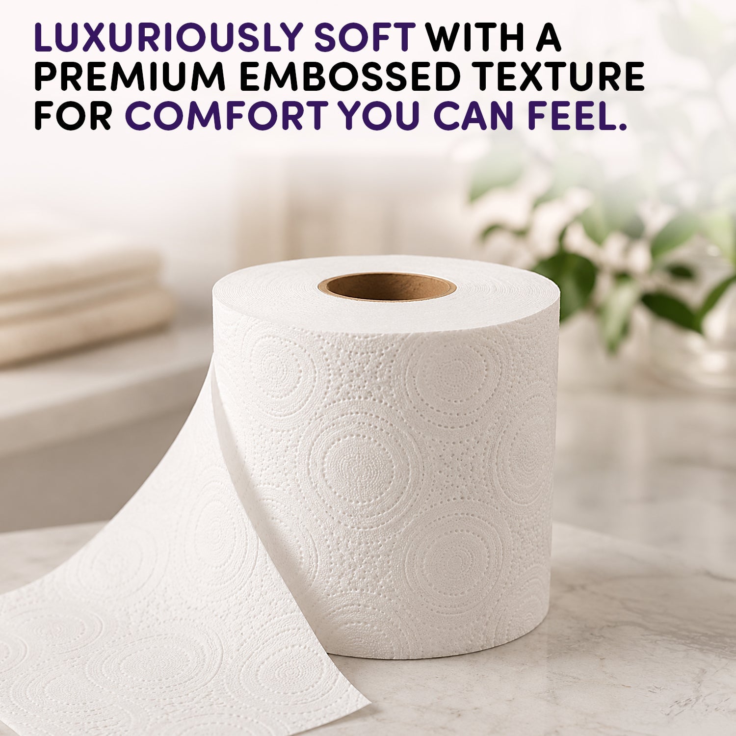 Splesh Quilted Luna Bloom 3-Ply Luxury Scented Toilet Tissue Paper, 72 Rolls
