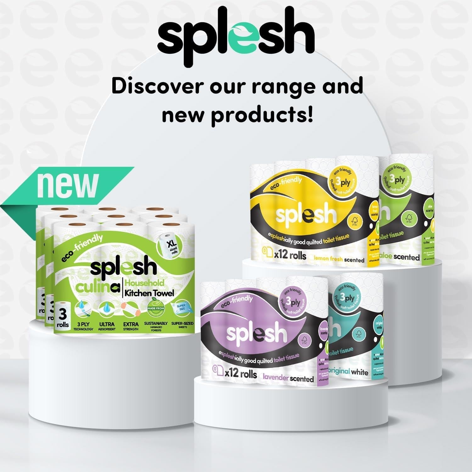 Splesh Super Saver 72 Toilet Rolls Variety Pack (36 Vanilla+36 Lavender Rolls)