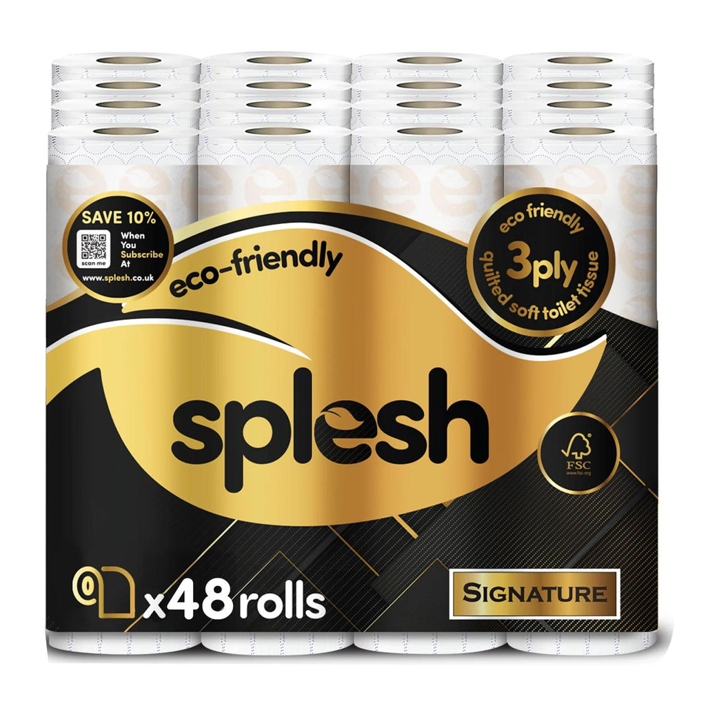Splesh Toilet Roll Signature Scented 48 Rolls|Quilted 3-Ply Soft Toilet Paper